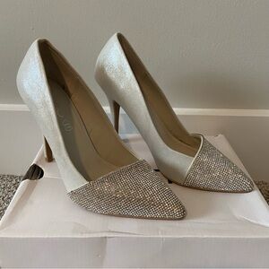 Aldo Elegant Silver Women's Heels